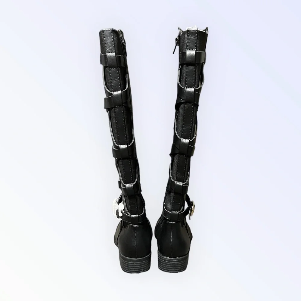 🌻 NEW w/Box Thalia Sodi Veronika Black Over The Knee Riding Boots Size 6.5